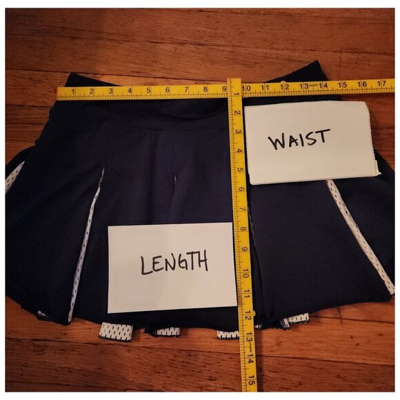 NIKE Navy and White Mesh Pleated Tennis Skort - Picture 6 of 11